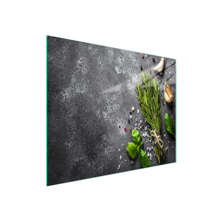 Placa de taiat, DarHaus, k-d10408, Sticla, 52x30, Condimente