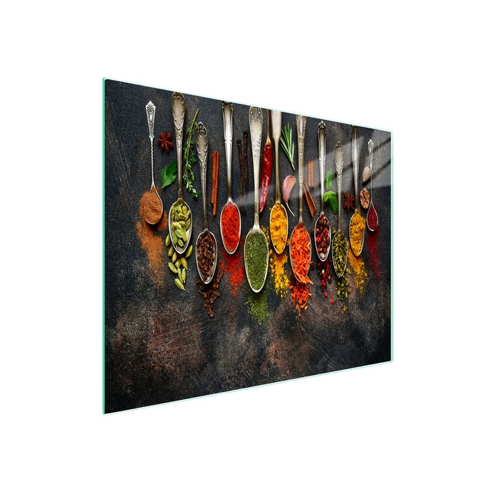 Placa de taiat, DarHaus, k-d10423, Sticla, 52x30, Condimente