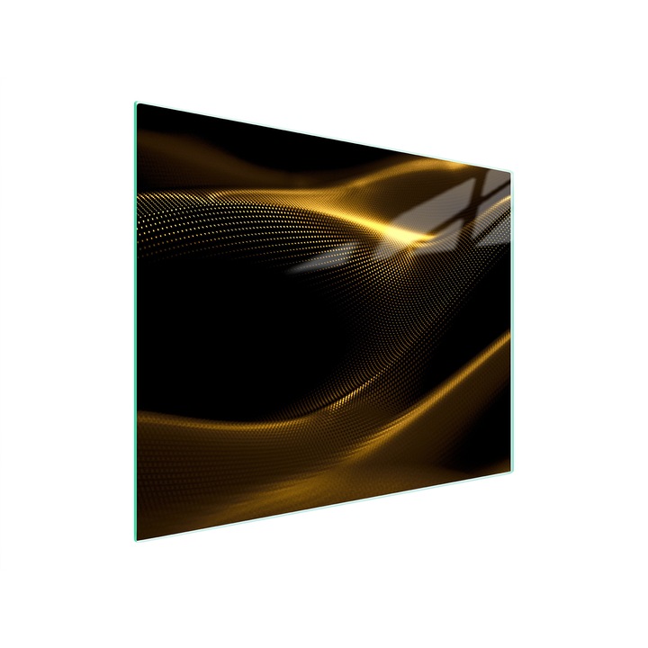 Placa de taiat, DarHaus, k-d10451, Sticla, 52x30, Aur