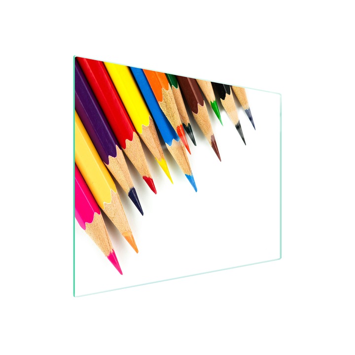 Placa de taiat, DarHaus, k-d10493, sticla, 52x30, colorata