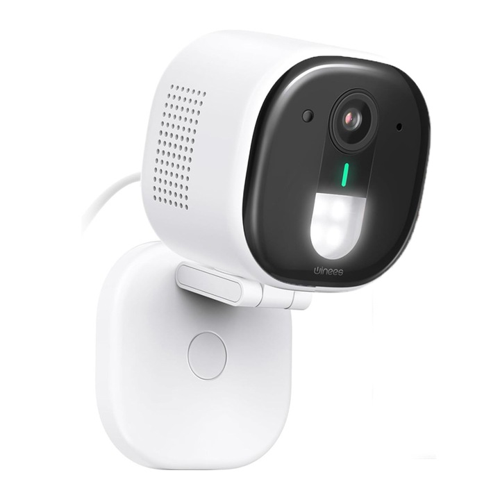 Winees 2K-s wifi kültéri biztonsági kamera 4 fényszóróval fehér