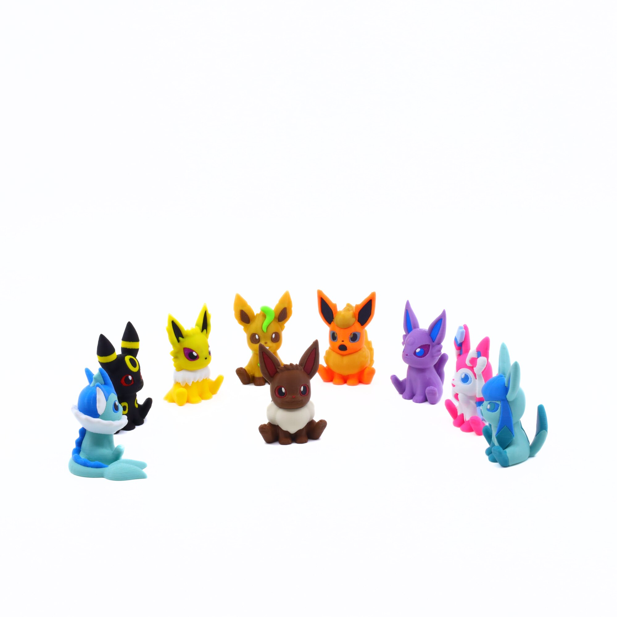 Set Figurine 3D Eevee Evolution, printat 3D, 5 cm - eMAG.ro