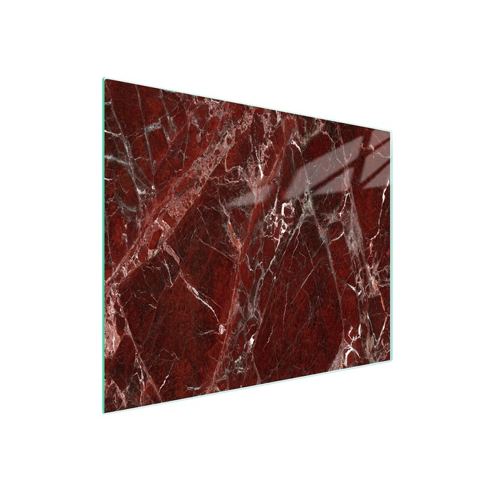 Tocator de bucatarie DarHaus, sticla, marmura, 52x30cm