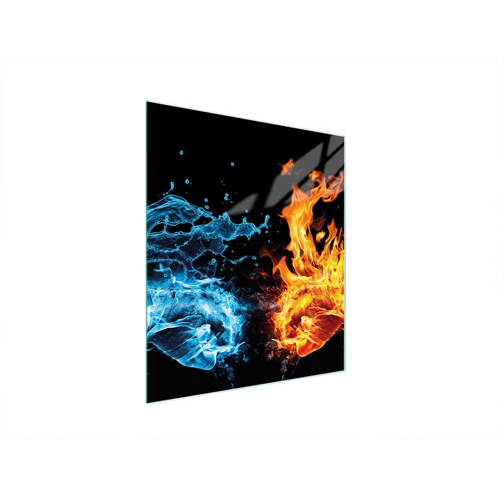 Tocator multifunctional DarHaus, sticla termorezistenta, 45x52cm, multicolor