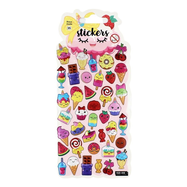 Set stickere Happy Food 39 bucati