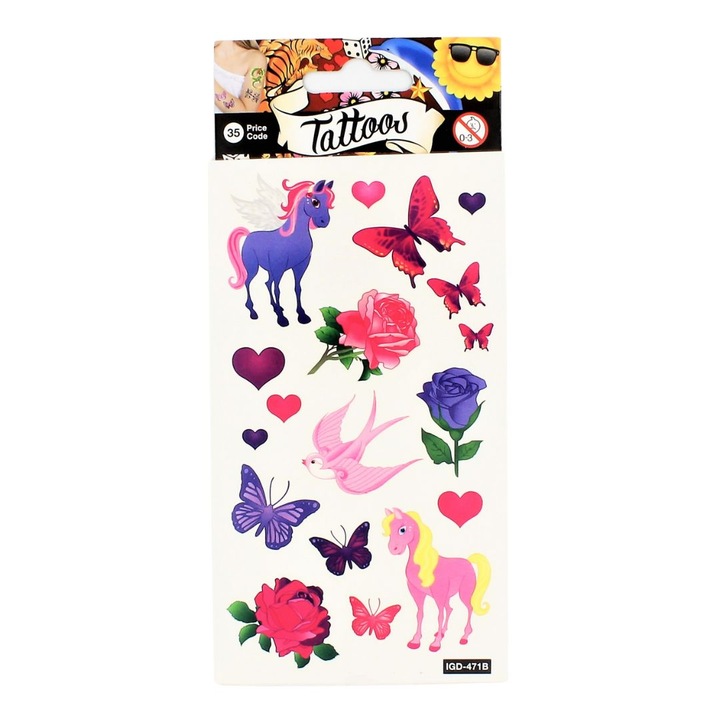 Комплект стикери Fantasy Tattoo 18 части
