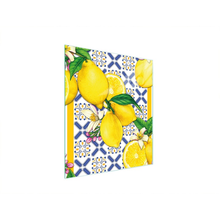 Placa de protectie plita, TMK, Sticla, Multifunctionala, 45 x 52 cm, Multicolor