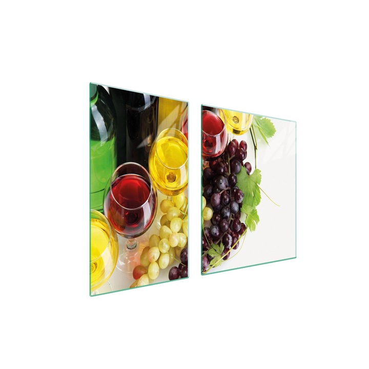 Мултифункционален чопър DarHaus, закалено стъкло, 100x52см, Wine