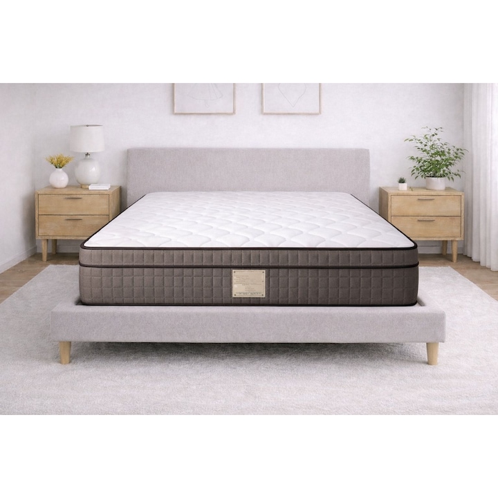 Saltea ortopedica, SALTEX, Pocket Gold, 160×200x30 cm, cu arcuri individuale, cu memory foam, antialergenica, fermitate medie