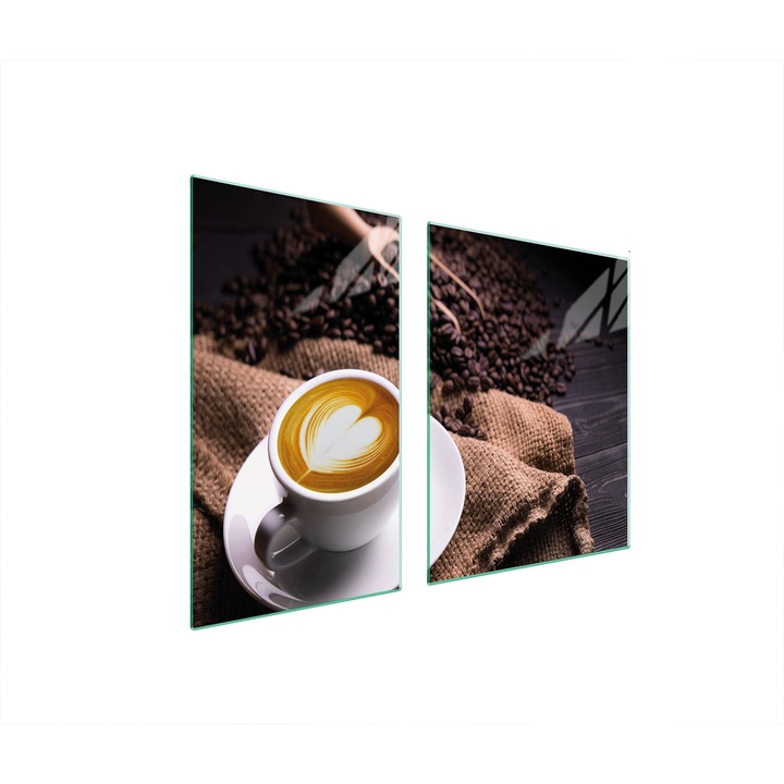 Кухненска дъска за рязане, Darhaus, Стъкло, Кафе, 100x52