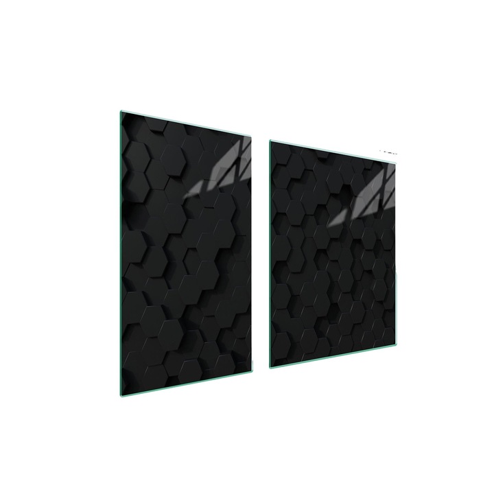 Мултифункционална дъска за рязане DarHaus, закалено стъкло, 60x52см