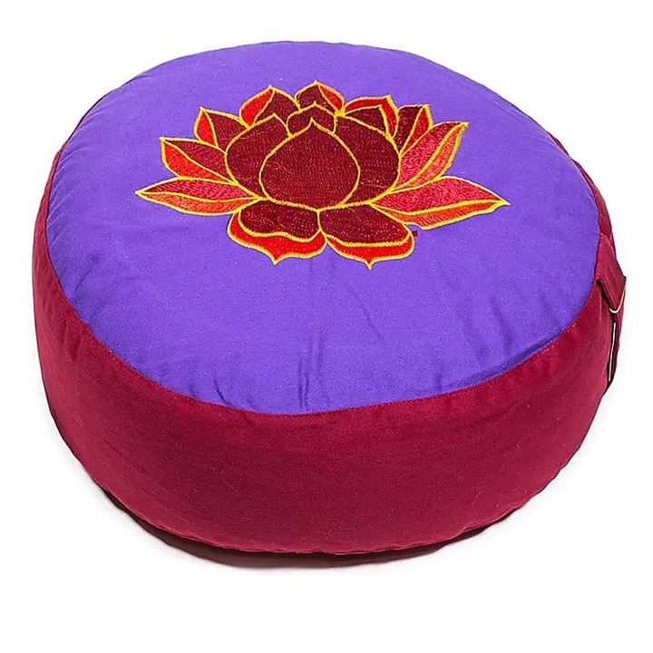 Възглавница за медитация Purple Lotus, Червен, 33x17 см