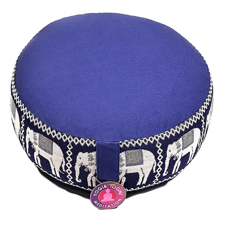 Perna meditatie, albastru inchis, Elefant, 33x17 cm