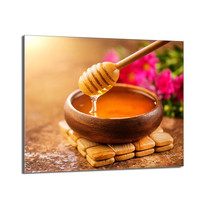 Placa protectie plita, TMK, sticla, 60 x 52 cm, Multicolor