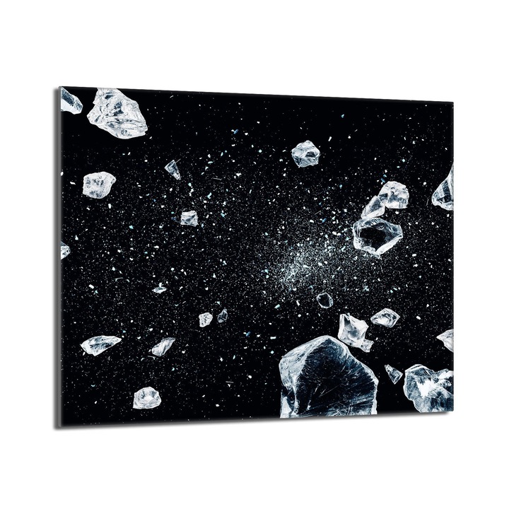 Placa protectie plita, DarHaus, sticla hartata, multicolor, 60x52 cm