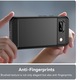 Set husa carbon cu folie compatibil cu Google Pixel 8a, Antisoc, Efect Cooling, Protectie 360, Negru