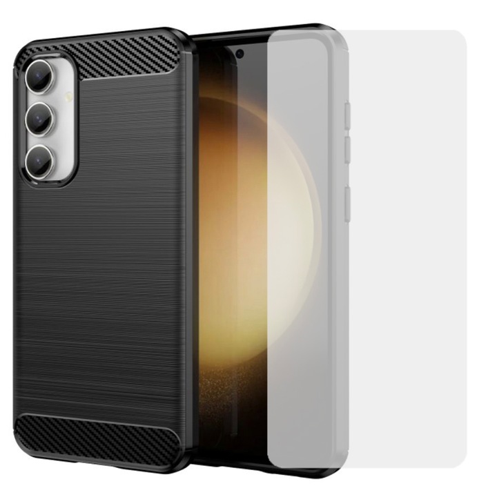 Протектор, съвместимо с Samsung Galaxy A55 5G, Anti-Shock, Cooling Effect, 360 Protection, Черен