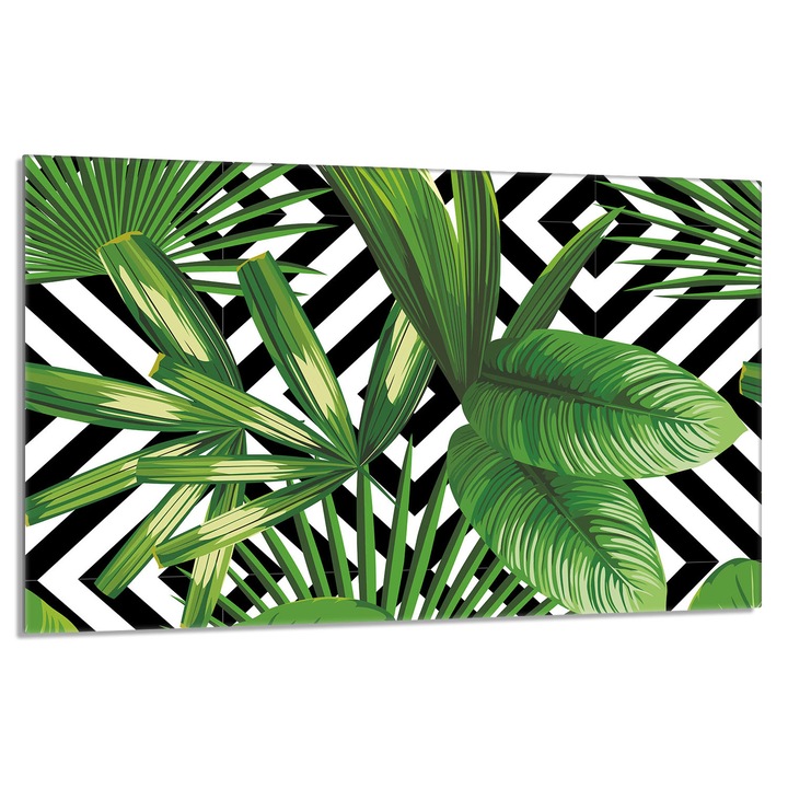 Placa de protectie pentru plita, TMK, sticla, multifunctionala, 80 x 52 cm, multicolor