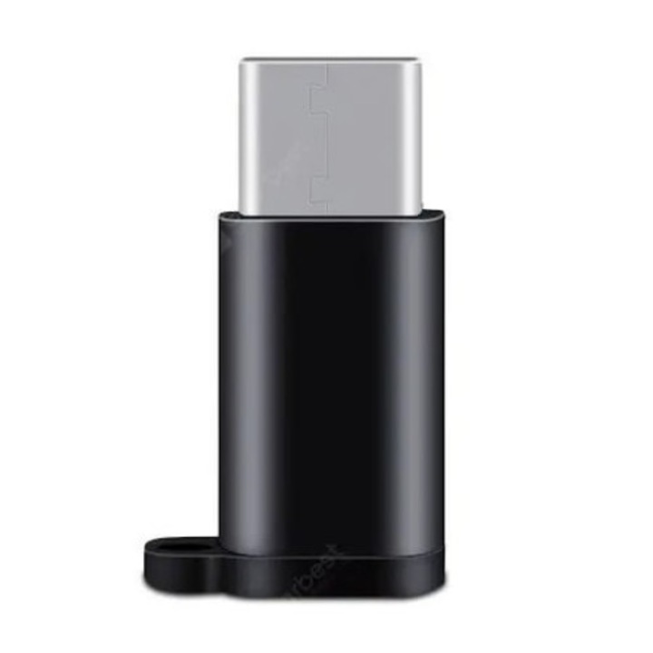 Alumínium Micro-USB adapter C-típusú Silver, Dactilion®-hoz
