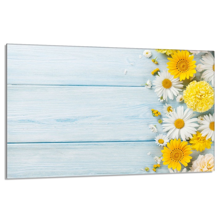 Üveg tűzhelyvédő lap 80x52cm Kamilla