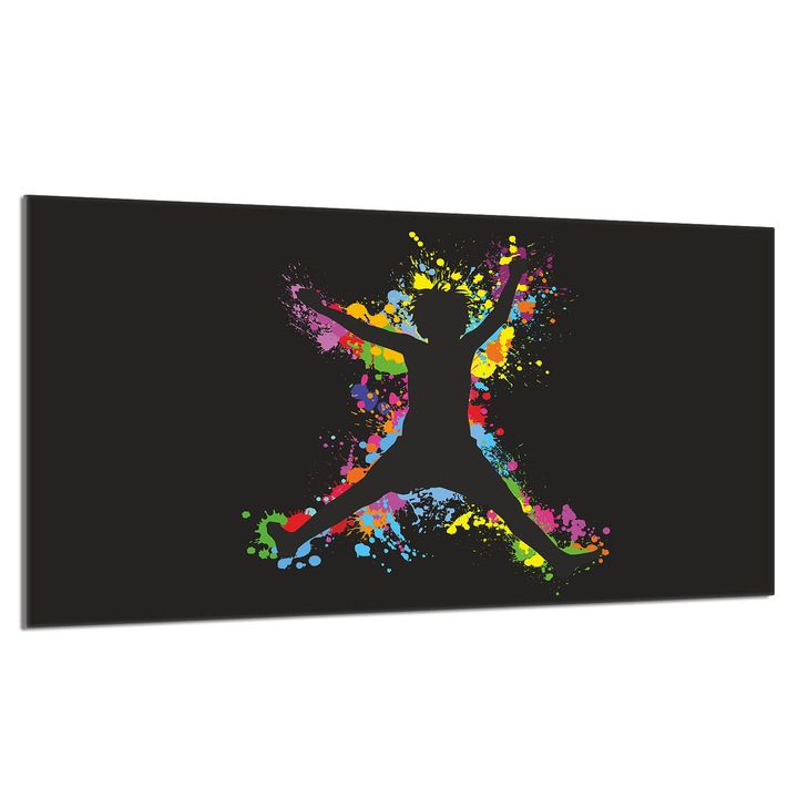 Üveg tűzhelyvédő lap 90x52cm Fun