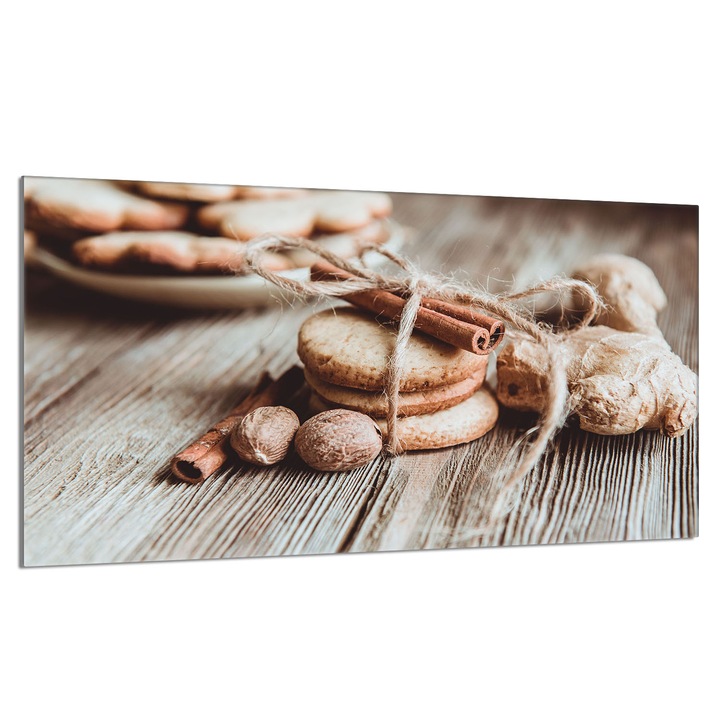 Placa de protectie sticla pentru aragaz 90x52cm Scortisoara