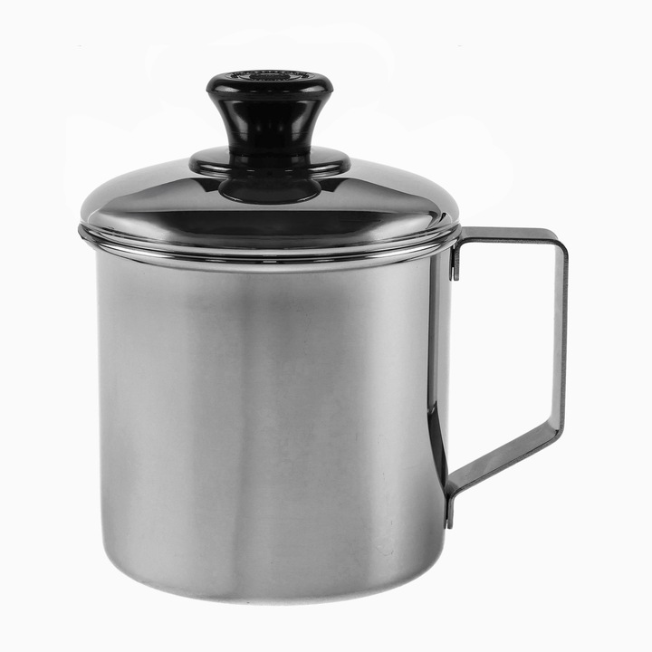 Cana Zebra Thailand, inox, cu capac, 500ml, 9x9cm