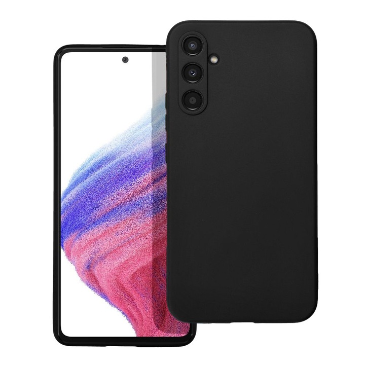 Samsung Galaxy A35 5G kompatibilis szilikon tok, telefon tok, hátlaptok, matt, fekete, Matt case