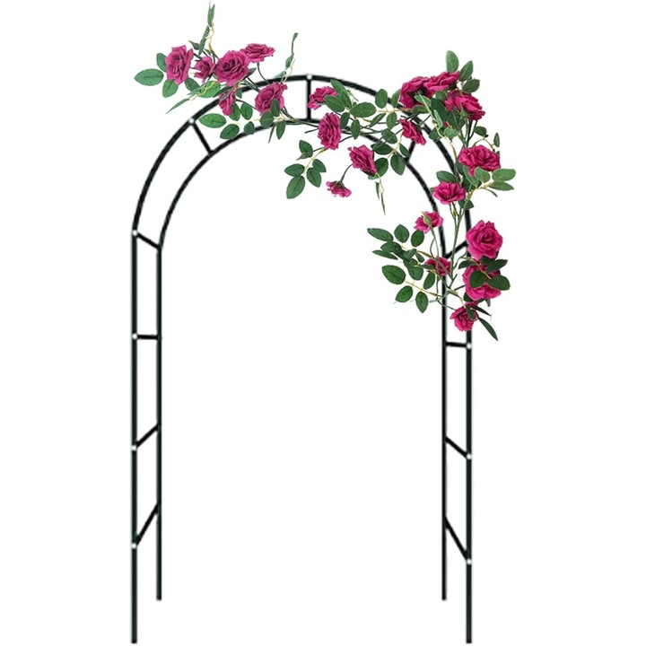 Arcada metalica Promerco®️, pergola, pentru gradina, 140x37x240 cm