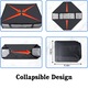 Set 3 huse depozitare haine, Axroad Mall, Inchidere cu fermoar, Rezistent la praf si umiditate, Durabil, Respirabil, Usor de pliat si curatat, Pentru paturi, perne, jucarii, Netesut, 60*46*14cm, Negru