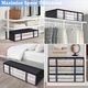Set 3 huse depozitare haine, Axroad Mall, Inchidere cu fermoar, Rezistent la praf si umiditate, Durabil, Respirabil, Usor de pliat si curatat, Pentru paturi, perne, jucarii, Netesut, 60*46*14cm, Negru