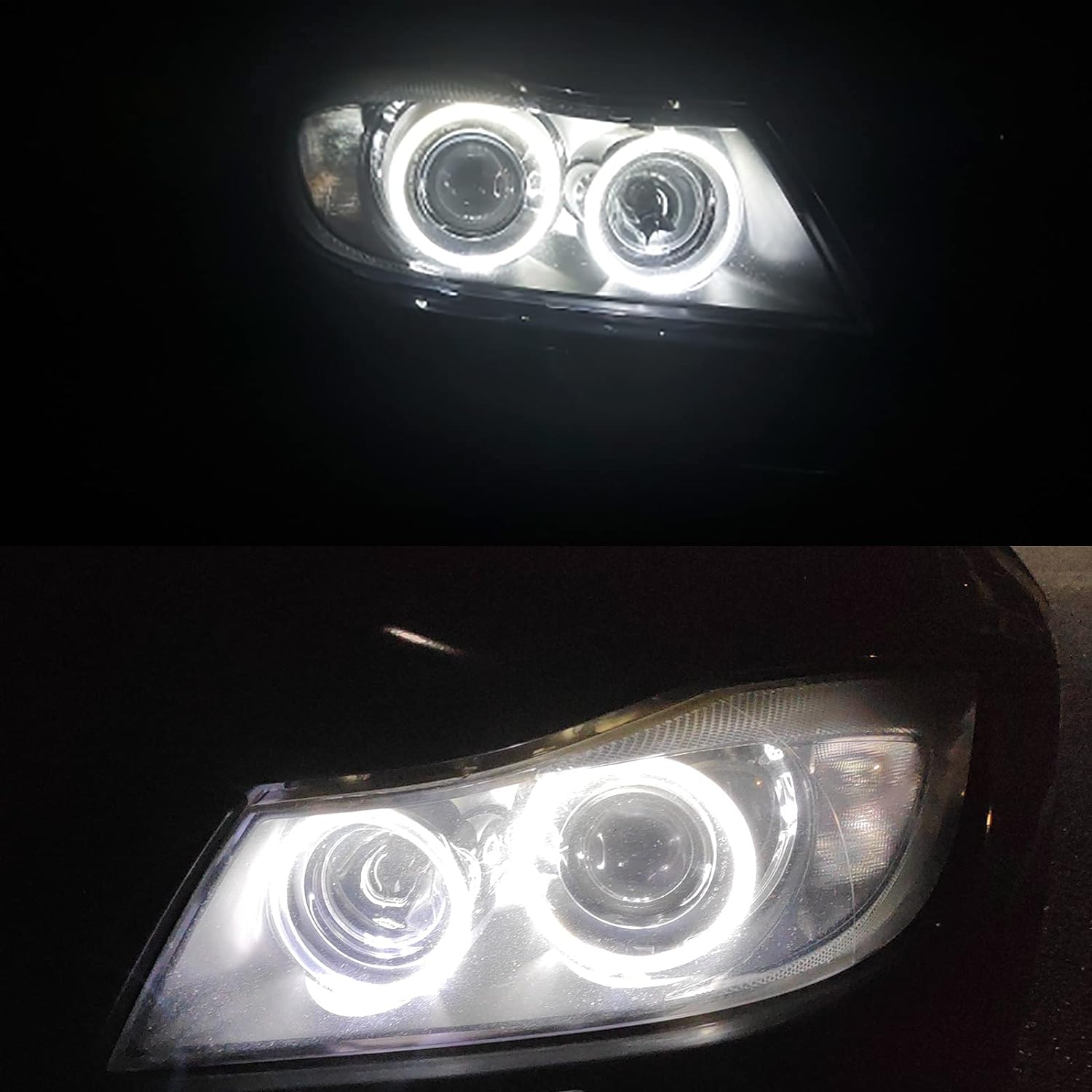 Set 2 LED becuri Angel Eyes, pentru BMW E90 E91 cu Canbus, 12V - eMAG.ro