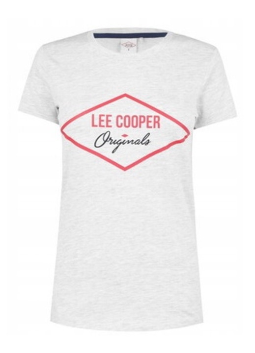 Tricou dama, Lee Cooper, bumbac, gri, Gri