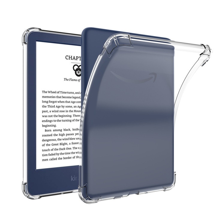 Калъф за Kindle 6 инча 11-то поколение 2022, JENUOS®, ъглови въздушни възглавници, против падане, прозрачен