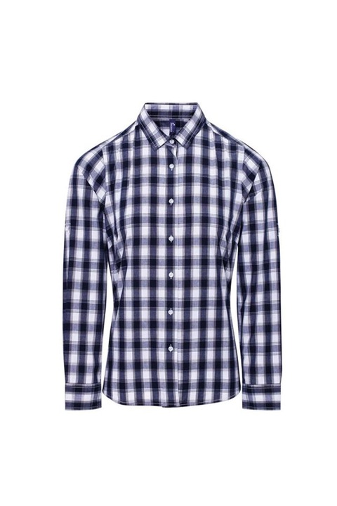 Дамска риза Mulligan - PR350, Бял/Тъмносин