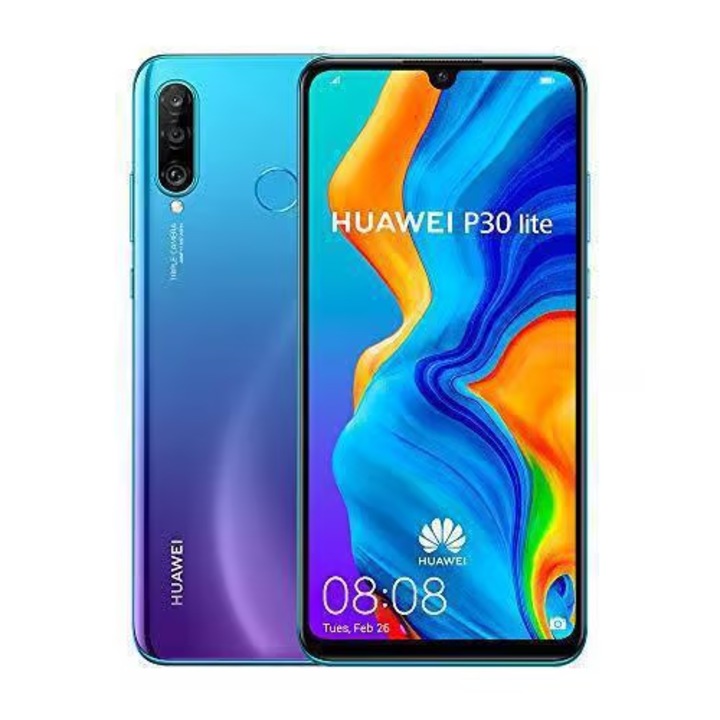 Telefon mobil Huawei P30 Lite, Dual SIM, 128GB, 6GB RAM, Ecran