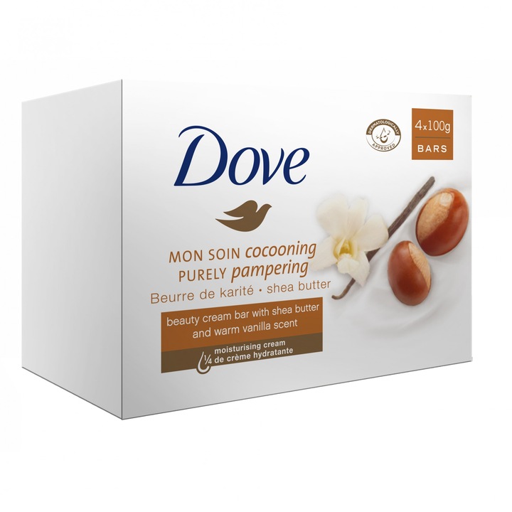 Крем сапун Dove Shea Butter 4 броя х 90 гр