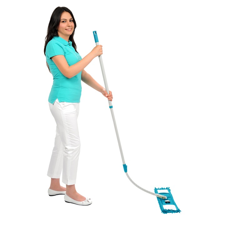 Mop Flexibil si Extensibil Motek Premium cu Microfibra 100%, 360 grade