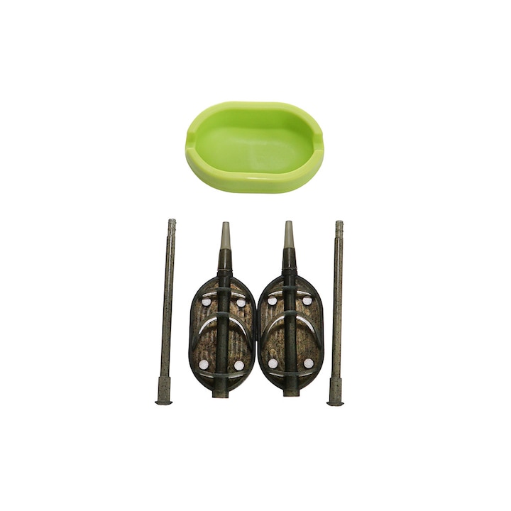 Set 2 Momitoare 30g In-line Flat, Method Feeder cu Matrita