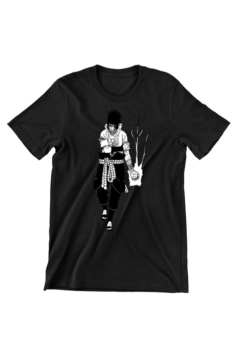 Tricou Femei Prestige-Boutique, Naruto Shippuden 2024, Sasuke black and white 2, negru, M