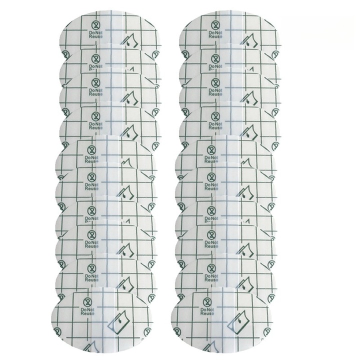 Комплект от 20 броя протектори за уши за душ, стикери, водоустойчиви, прозрачни