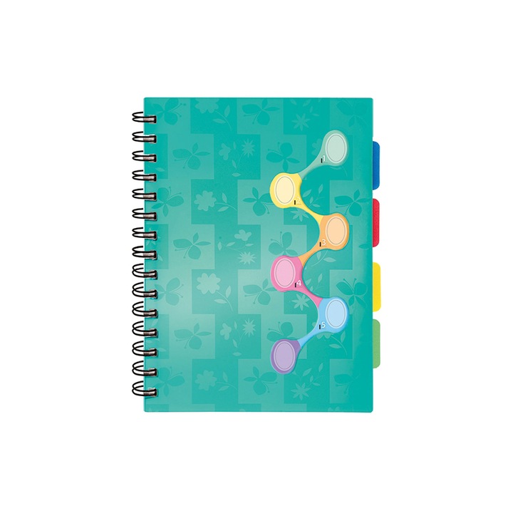 Füzet A4, Vonalas, 120 Lapos, Többszínű