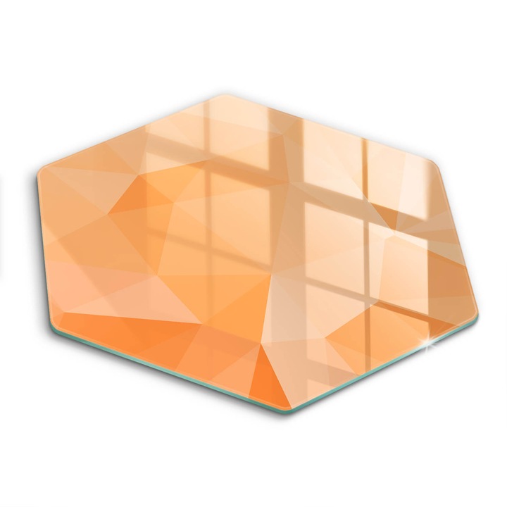 Üveg vágódeszka, Wallfluent, Geometriai háttér, h40 cm, Sokszínű