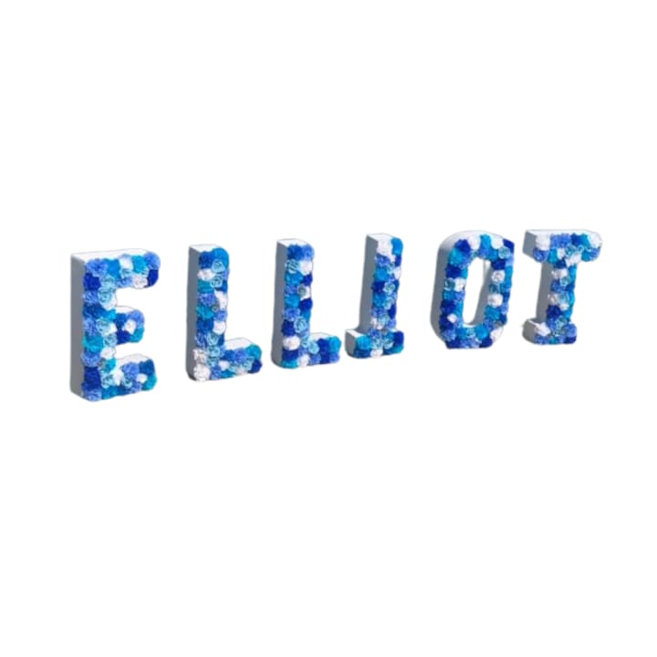 Букви от цветя, За кръщене на момче, Elliot