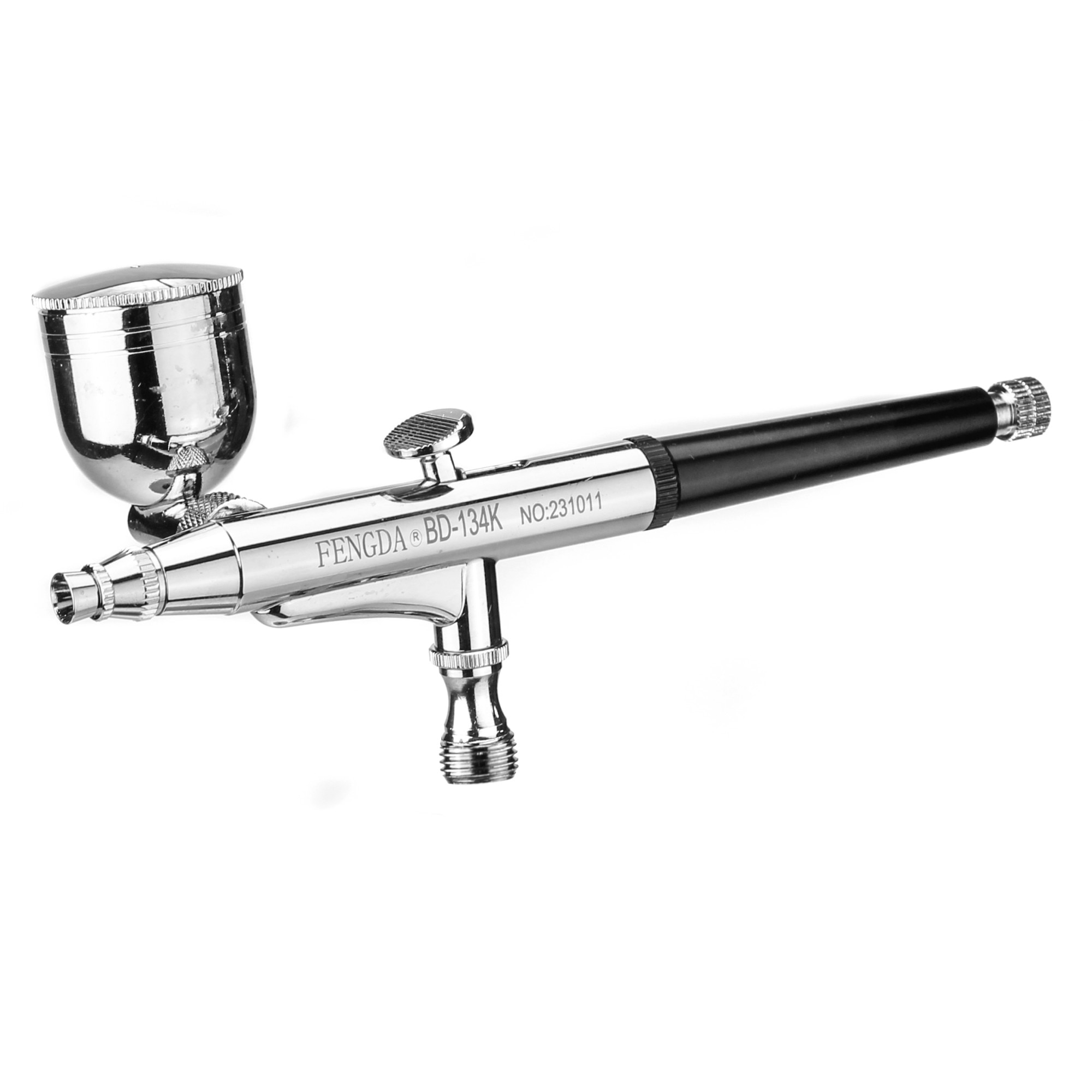 Аерограф Fengda BD-134K двоен с маркуч и накрайник 0.2mm 0.3mm 0.5mm ...
