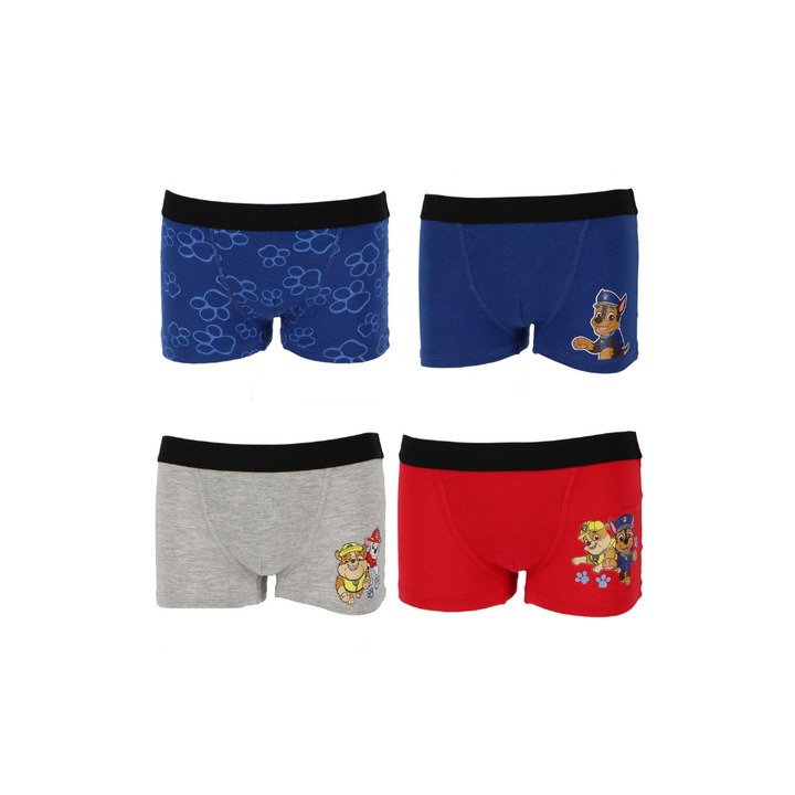 4 paros boxer keszlet fiuknak, tarka, Paw Patrol, 01pp, Többszínű