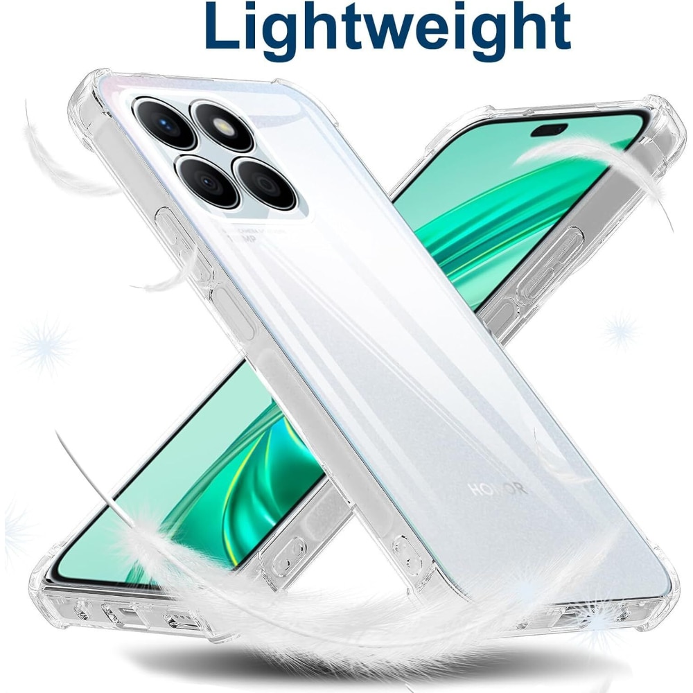 Husa GEO compatibila cu Honor X8B, Protectie antisoc, Silicon Ultra Slim High Tech, Crystal Clear