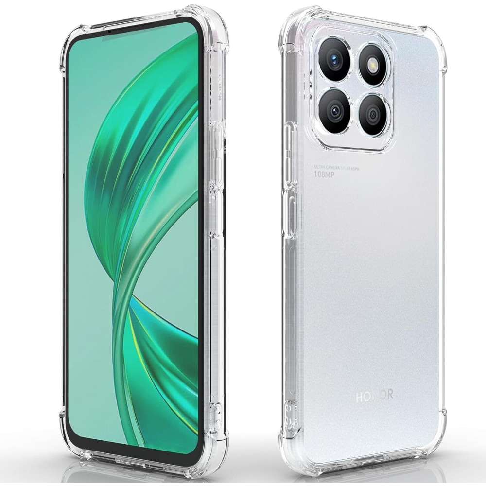 Husa GEO compatibila cu Honor X8B, Protectie antisoc, Silicon Ultra Slim High Tech, Crystal Clear