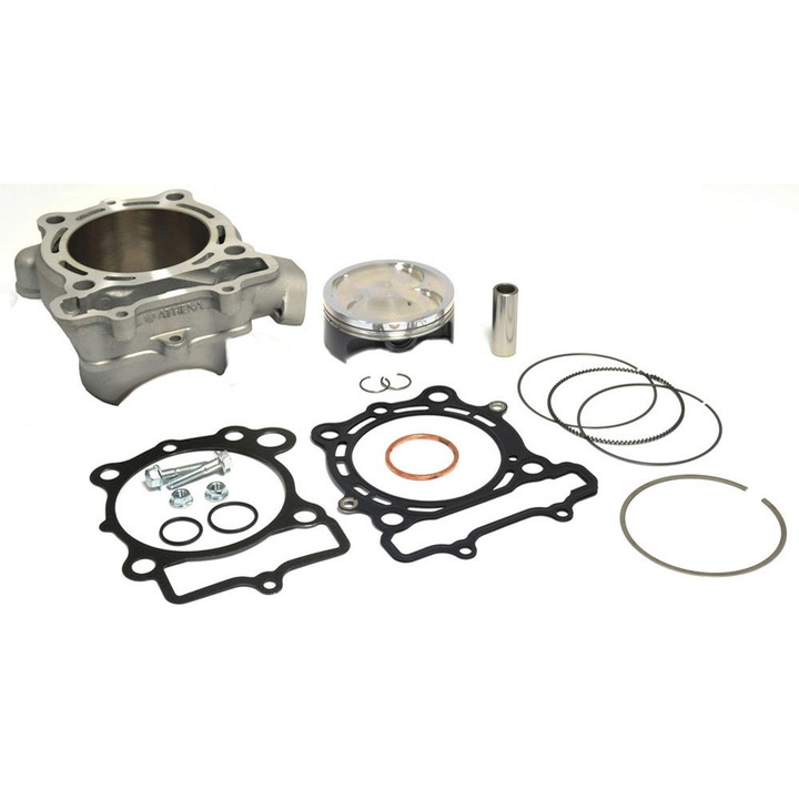 Komplett Henger, Athena, Kawasaki KXF 250 '09-'10, Nagy Furat 83mm, Fekete/Szürke