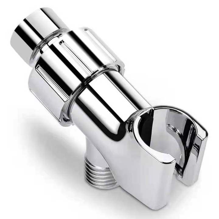 Регулируем държач за душ, JENUOS, 1/2 инчов универсален интерфейс, подходящ за ръчна употреба, месинг, сребрист